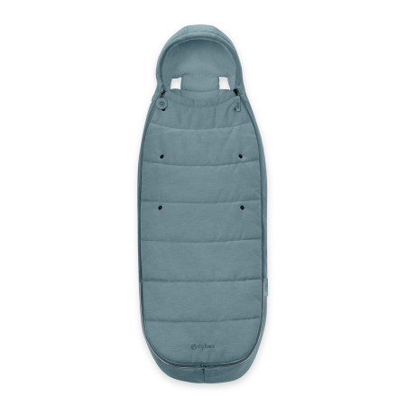 saco cubrepiés cybex gold footmuff en color azul, stormy blue 01