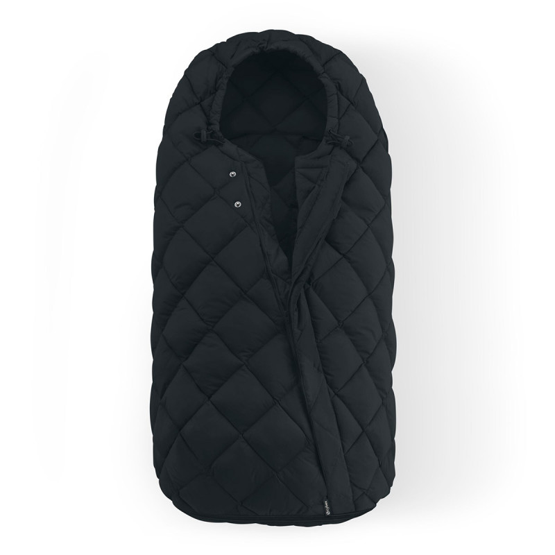 saco cubrepiés cybex snogga 2 en color negro, moon black 01