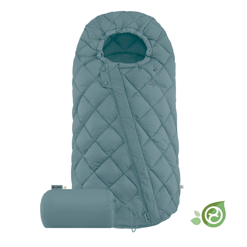 saco cubrepiés cybex snogga 2 en color azul, sky blue 01