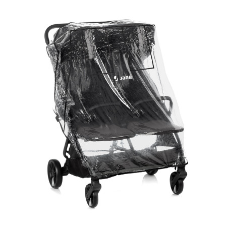 plástico de lluvia incluido en la silla de paseo gemelar Twinside