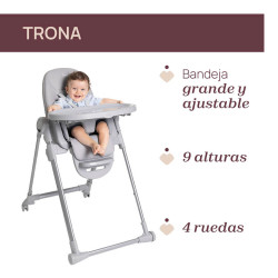 trona Polly Armonia de Chicco en color gris escandinavian 2