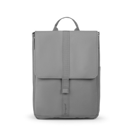 mochila cambiador de bugaboo  en color gris luna, para tener todo a mano en los paseos