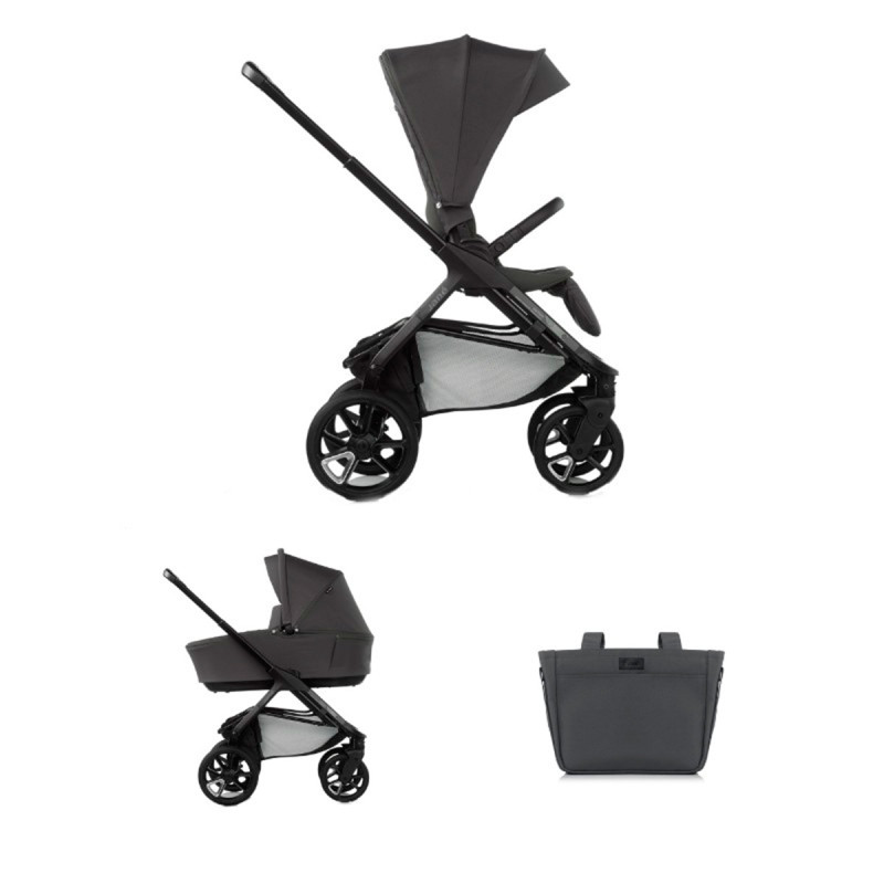 duo cochecito silla de paseo y capazo jané keep en color negro cloud U81