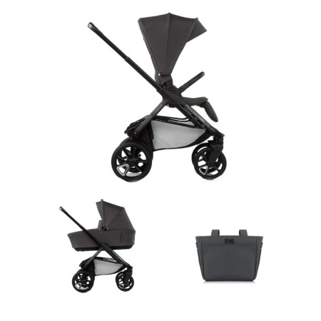 duo cochecito silla de paseo y capazo jané keep en color negro cloud U81