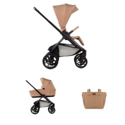duo cochecito silla de paseo y capazo jané keep en color negro cloud U81 2