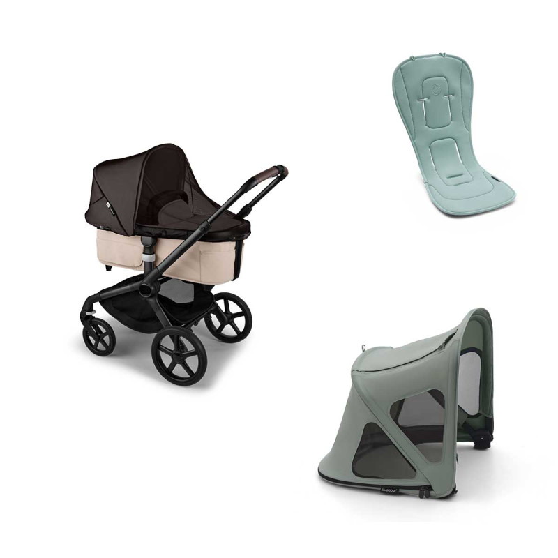 Bugaboo pack verano capota ventilada, colchoneta y mosquitera