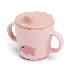taza de aprendizaje tiny farm de done by deer en color rosa