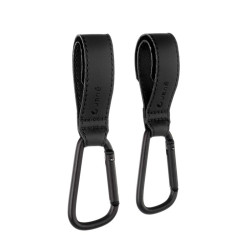 pack de dos mosquetones para carrito de bebé de Jané en color negro black G78