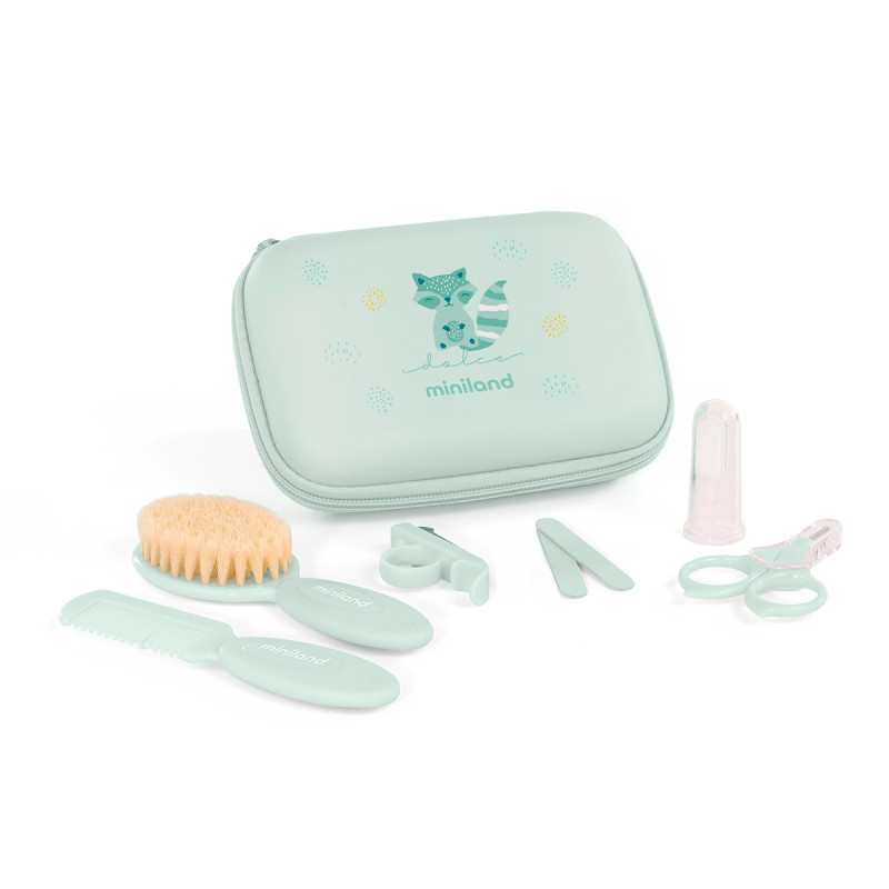 Neceser baby kit de miniland en color verde mint