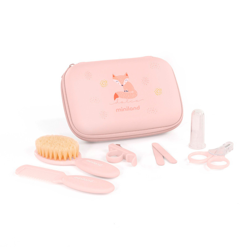 Neceser baby kit de miniland en color rosa candy