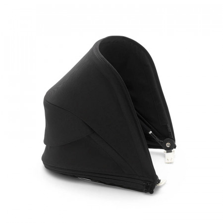 silla de paseo Bee 6 de bugaboo en el color Black. Detalle capota