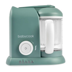 robot de cocina 6 en 1 SOLO de Beaba en color verde eucalyptus