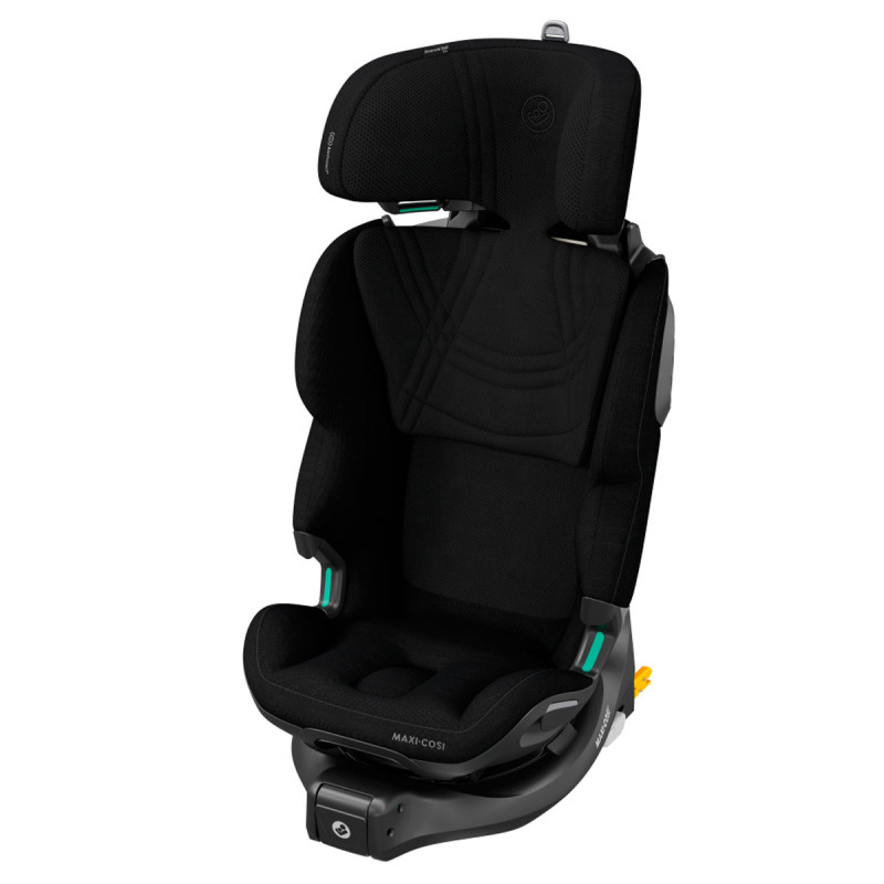 silla de coche para bebé Maxi-Cosi emerald 360 PRO con reposacabezas en color negro authentic black