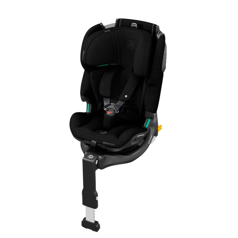 silla de coche para bebé Maxi-Cosi emerald 360 PRO con base isofix en color negro authentic black