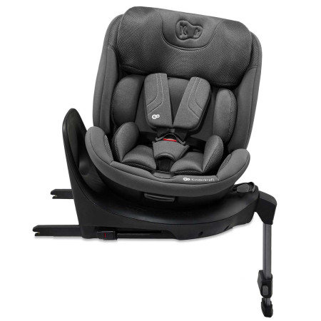silla de coche xrider2 de Kinderkraft girada en color gris