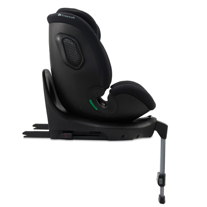 silla de coche xrider2 de Kinderkraft a favor de la marcha vista lateral en color negro