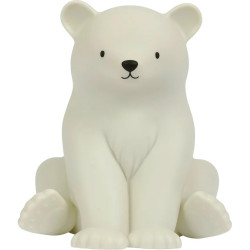 lámpara infantil con forma de oso polar de a little lovely company vista frontal
