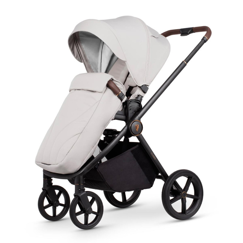 asiento con cubrepiés del cochecito para bebé Claro de Venicci en color beige vanilla