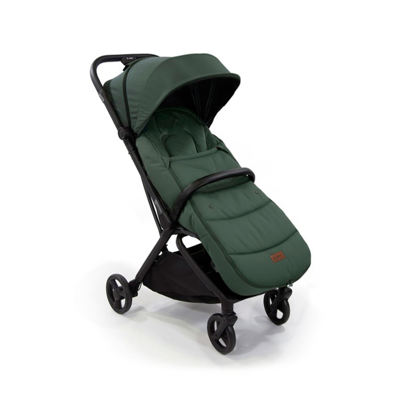 Saco de silla universal Dart de Jané para invierno en color verde botanic u78 colocado en silla