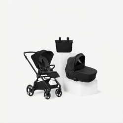 cochecito de bebé Muum de Jané con capazo Sleep en color negro coal
