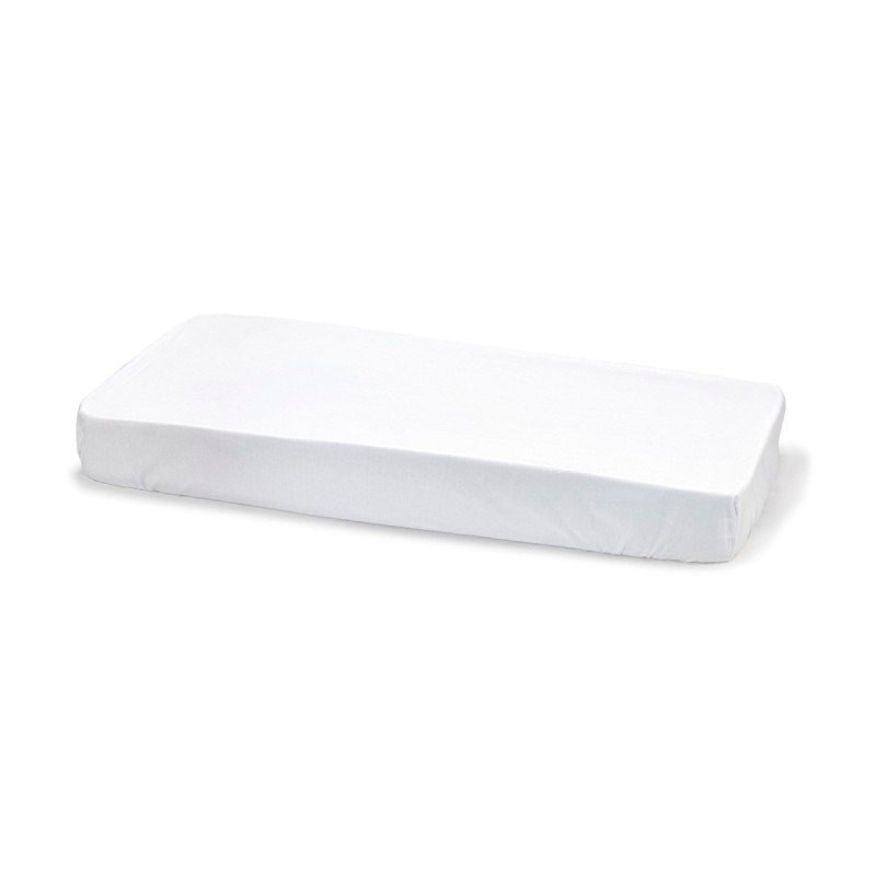sábana bajera de algodón de Cambrass en color blanco para cuna y mincuna de 60-70x120140 cm
