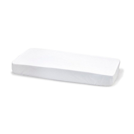 sábana bajera de algodón de Cambrass en color blanco para cuna y mincuna de 60-70x120140 cm
