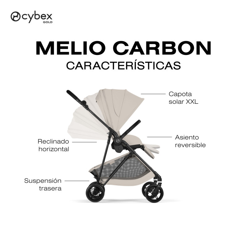 Cybex Melio Carbon carbon silla de paseo Ultra Ligera y Urbano