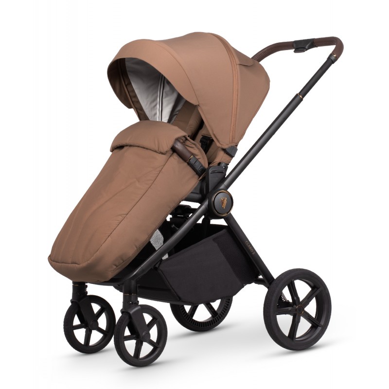 Silla de paseo claro 2 en caramel con cubrepies