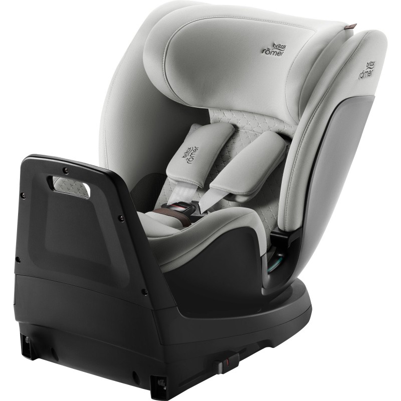 a contramarcha sin reductor de recién nacido de SWIVEL-GROW MAX AIR en color Linen Grey
