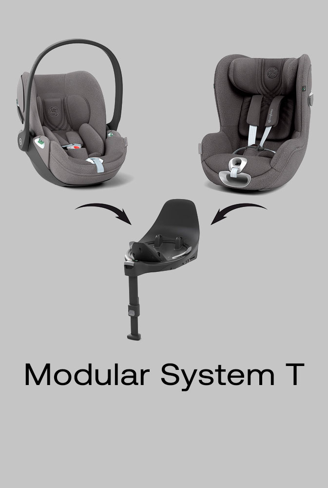 sistema modular T de cybex, cloud z2, sirona z2 base isofix z2