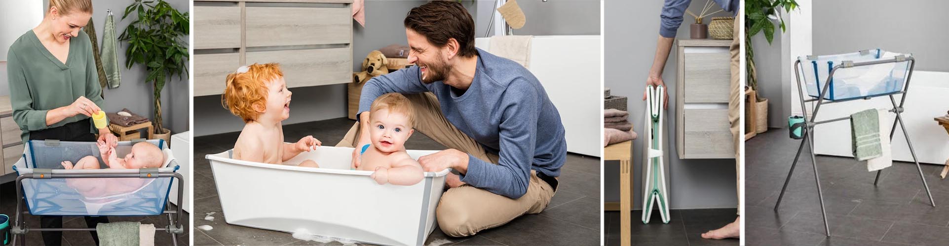 bañera flexi bath de stokke. Bañeras para tu bebé.