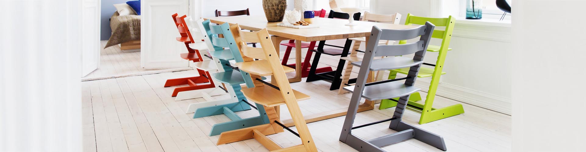 Trona evolutiva tripp trapp de stokke. Una trona para beb&eacute;s que evoluciona a la vez que tu peque&ntilde;o crece. Variedad de colores y accesorios.